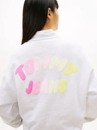 Felpa squadrata con stampa a palloncini Tommy Jeans