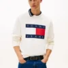 Felpa Tommy Jeans con grande logo bandiera Felpa Tommy Jeans con grande logo bandiera