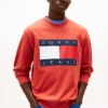 Felpa Tommy Jeans con grande logo bandiera Felpa Tommy Jeans con grande logo bandiera