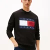 Felpa Tommy Jeans con grande logo bandiera Felpa Tommy Jeans con grande logo bandiera