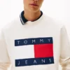 Felpa Tommy Jeans con grande logo bandiera Felpa Tommy Jeans con grande logo bandiera