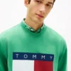 Felpa Tommy Jeans con grande logo bandiera Felpa Tommy Jeans con grande logo bandiera