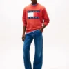 Felpa Tommy Jeans con grande logo bandiera Felpa Tommy Jeans con grande logo bandiera