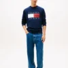 Felpa Tommy Jeans con grande logo bandiera