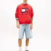 Felpa Tommy Jeans con logo Wavy Flag Felpa Tommy Jeans con logo Wavy Flag