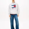 Felpa Tommy Jeans con logo Wavy Flag Felpa Tommy Jeans con logo Wavy Flag