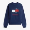 Felpa Tommy Jeans con logo Wavy Flag Felpa Tommy Jeans con logo Wavy Flag