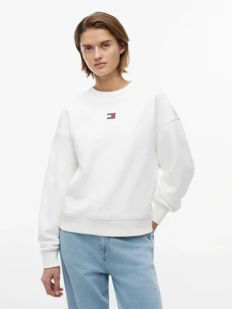 Felpa Tommy Jeans dal taglio squadrato