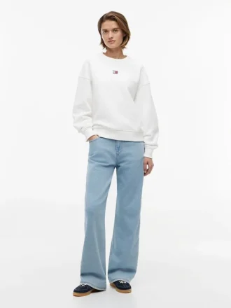 Felpa Tommy Jeans dal taglio squadrato