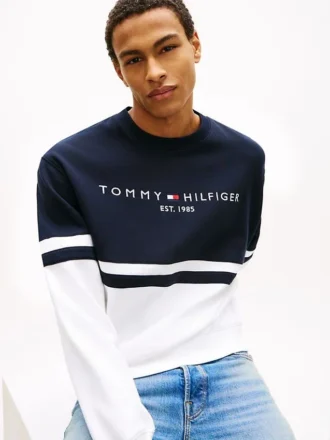 Felpa Tommy Logo Colorblock