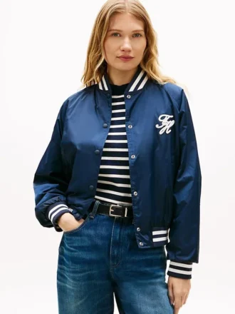 Giacca bomber da college idrorepellente