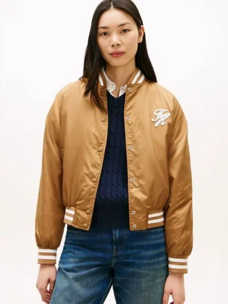 Giacca bomber da college idrorepellente