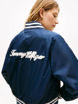 Giacca bomber da college idrorepellente