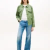 Giacca-camicia utility oversize in twill Giacca-camicia utility oversize in twill