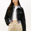 Giacca corta in denim con zip Tommy Jeans Giacca corta in denim con zip Tommy Jeans