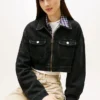 Giacca corta in denim con zip Tommy Jeans Giacca corta in denim con zip Tommy Jeans