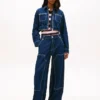 Giacca corta in denim con zip Tommy Jeans Giacca corta in denim con zip Tommy Jeans