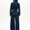 Giacca corta in denim con zip Tommy Jeans Giacca corta in denim con zip Tommy Jeans