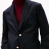 Giacca da club in lana con logo stemma