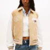 Giacca da college in pelle scamosciata Tommy Jeans Giacca da college in pelle scamosciata Tommy Jeans