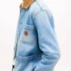 Giacca da lavoro in denim dal taglio morbido