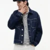 Giacca da ranch in denim lavaggio scuro Tommy Jeans Giacca da ranch in denim lavaggio scuro Tommy Jeans