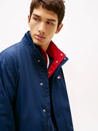 Giacca idrorepellente con logo Tommy Jeans