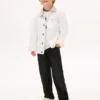 Giacca in denim con logo bandiera per bambini Giacca in denim con logo bandiera per bambini