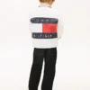 Giacca in denim con logo bandiera per bambini Giacca in denim con logo bandiera per bambini