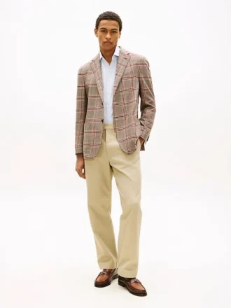 Giacca in misto lana con motivo Glen Plaid