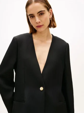 Giacca in misto lino dalla vestibilità comoda Giacca in misto lino dalla vestibilità comoda