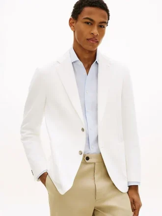 Giacca in twill sfoderata