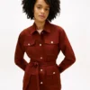 Giacca utility impermeabile con cintura
