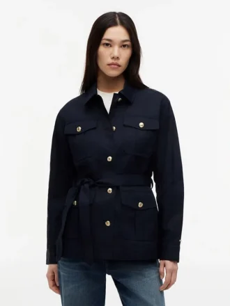 Giacca utility impermeabile con cintura
