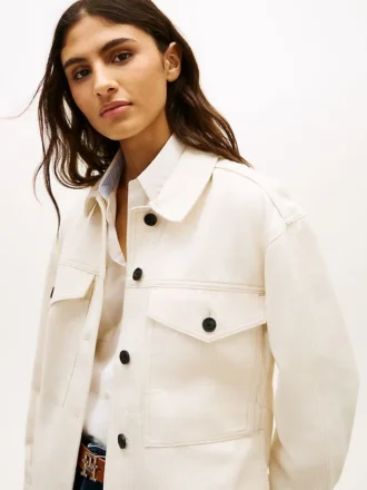 Giacca utility oversize in twill