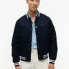 Giacca varsity idrorepellente con logo bandiera Giacca varsity idrorepellente con logo bandiera