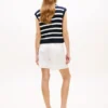 Gilet a maglia intrecciata con scollo a V Gilet a maglia intrecciata con scollo a V