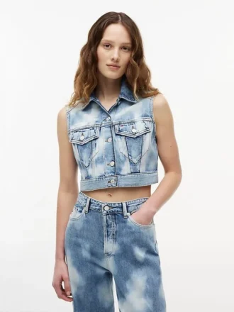 Gilet corto in denim Tommy Jeans