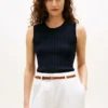Gilet in maglia a trecce Gilet in maglia a trecce
