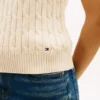 Gilet in maglia a trecce Gilet in maglia a trecce