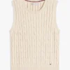 Gilet in maglia a trecce Gilet in maglia a trecce
