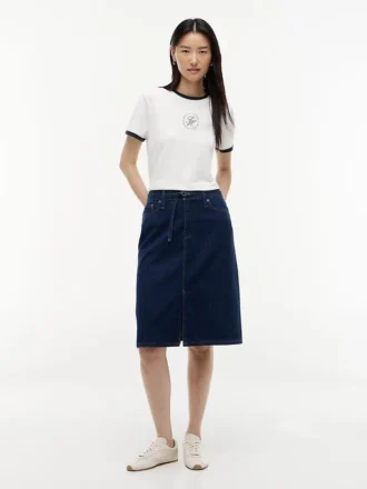 Gonna in denim con cintura