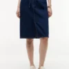 Gonna in denim con cintura Gonna in denim con cintura