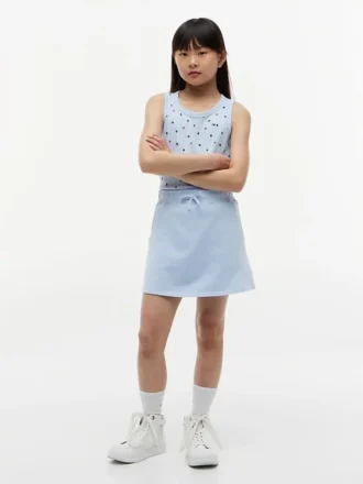 Gonna-pantaloncino in spugna per bambina