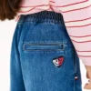 Gonna-pantalone in denim per bambina Gonna-pantalone in denim per bambina