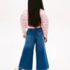 Gonna-pantalone in denim per bambina Gonna-pantalone in denim per bambina