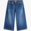 Gonna-pantalone in denim per bambina Gonna-pantalone in denim per bambina