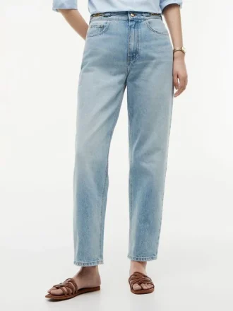 Jeans a vita alta affusolati