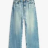 Jeans a vita alta e gamba larga Jeans a vita alta e gamba larga
