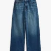 Jeans a vita alta e gamba larga Jeans a vita alta e gamba larga